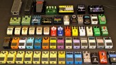 Ernie Ball, Vox, Morley, Linn, Carl Martin, Homebrew Electronics, T Rex, Menatone, Sans Amp, VooDoo Lab, Z Vex, Waves, Keeley, Ibanez, Boss, Marshall, MI Audo, Xotic, Maxxon, T Pedal, Seymour Duncan, Masotti, Arion