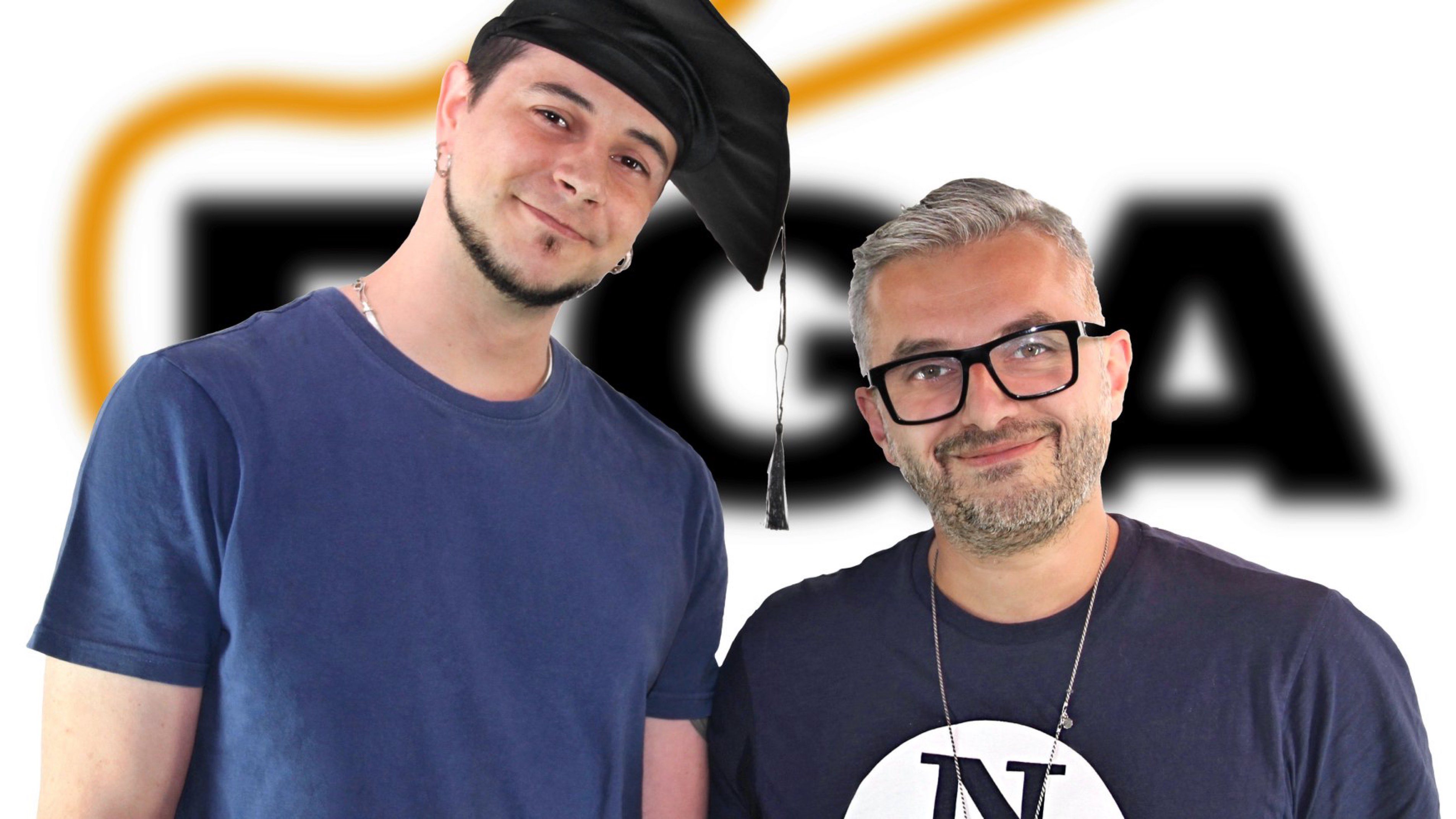 Matteo Zuccolotto vincitore per il miglior brano del corso SOH con Filadelfo Castro docente del corso SOH e JGI