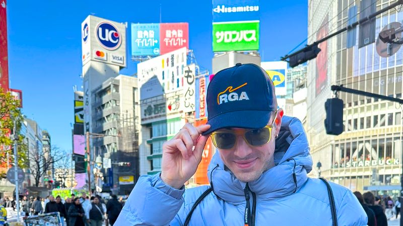 Federico Roncoletta a Shibya quartiere di Tokyo in Giappone